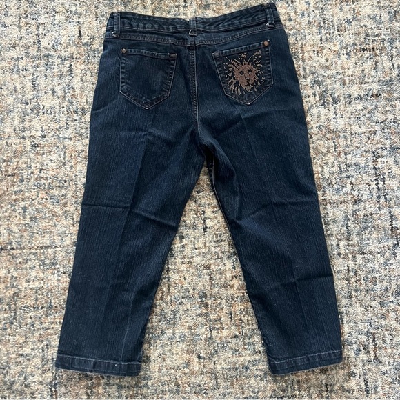 Ladies Designer Rhinestone Embellished Jeans - Picture 4 of 5